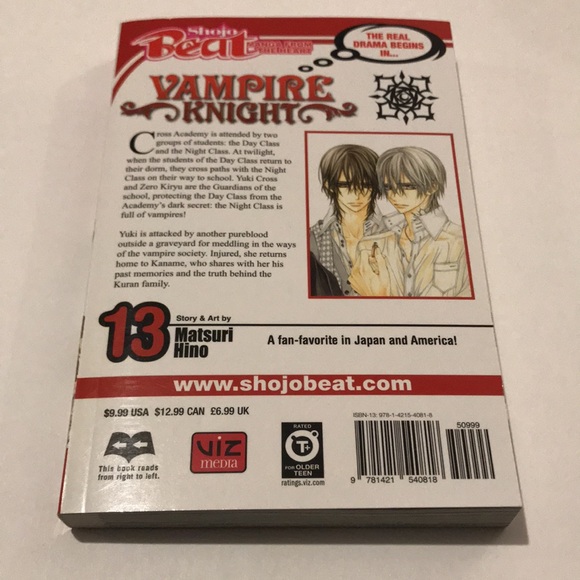Vampire Knight Vol 13 by Matsuri Hino VIZ Media English Manga Anime - Picture 7 of 7